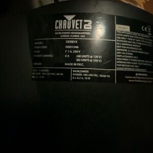 Chauvet Derby X Stage Light - Black